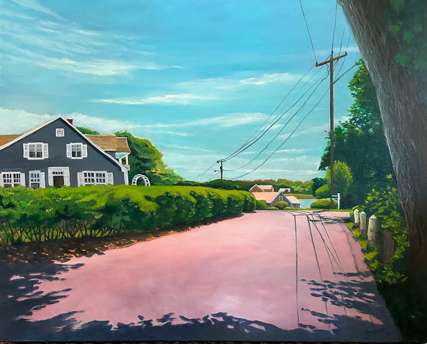 Walk Along Mill Pond - Artwork of Lynn Ricci