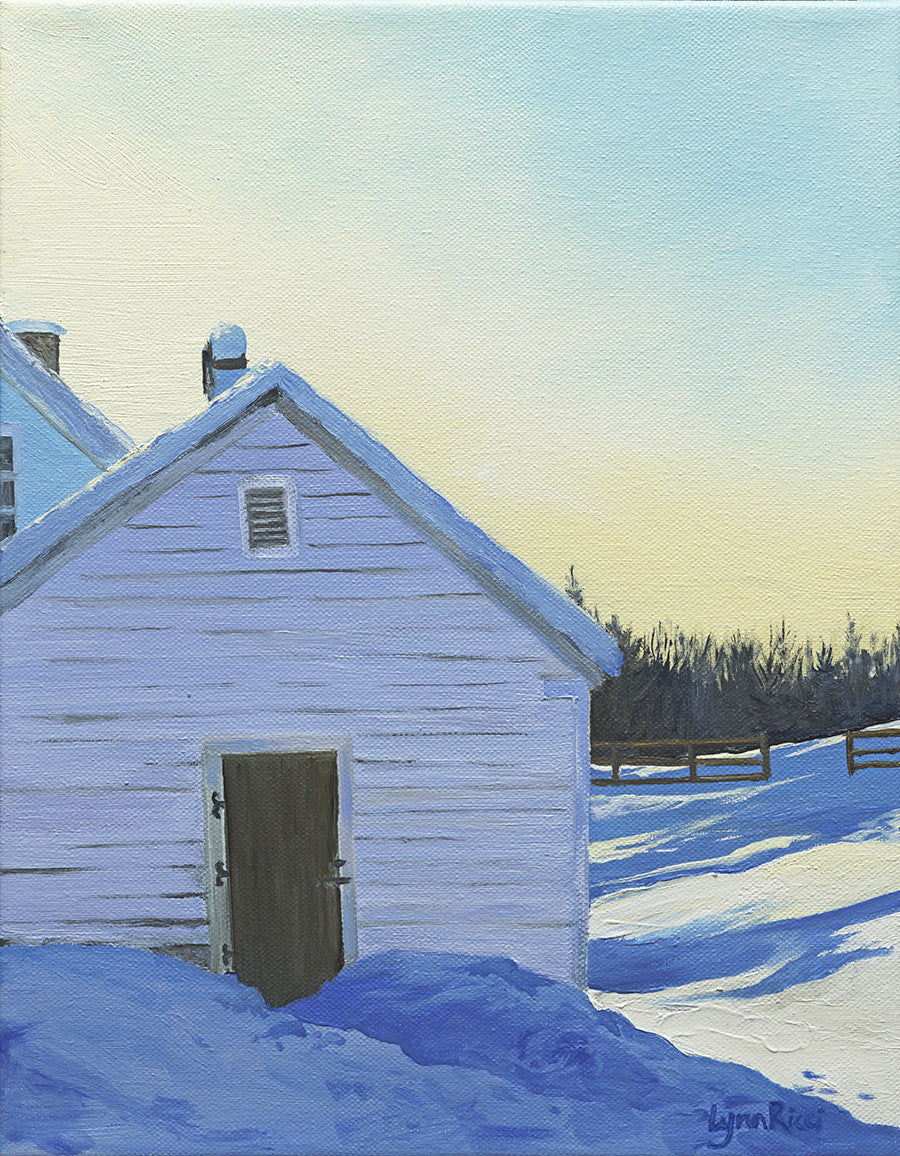 Giclee of Wright-Locke Farm Ice House - Artwork of Lynn Ricci