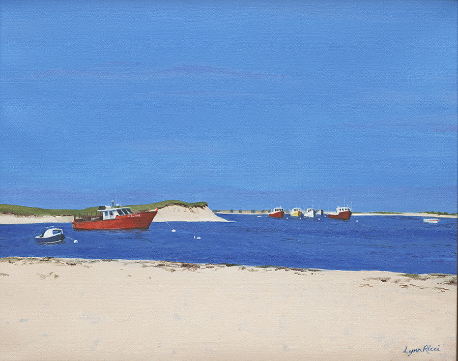 Giclee of Chatham Bars Inn Private Beach - Artwork of Lynn Ricci