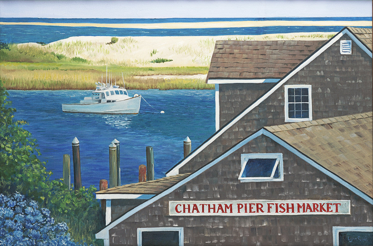 Chatham Fish Pier - Artwork of Lynn Ricci
