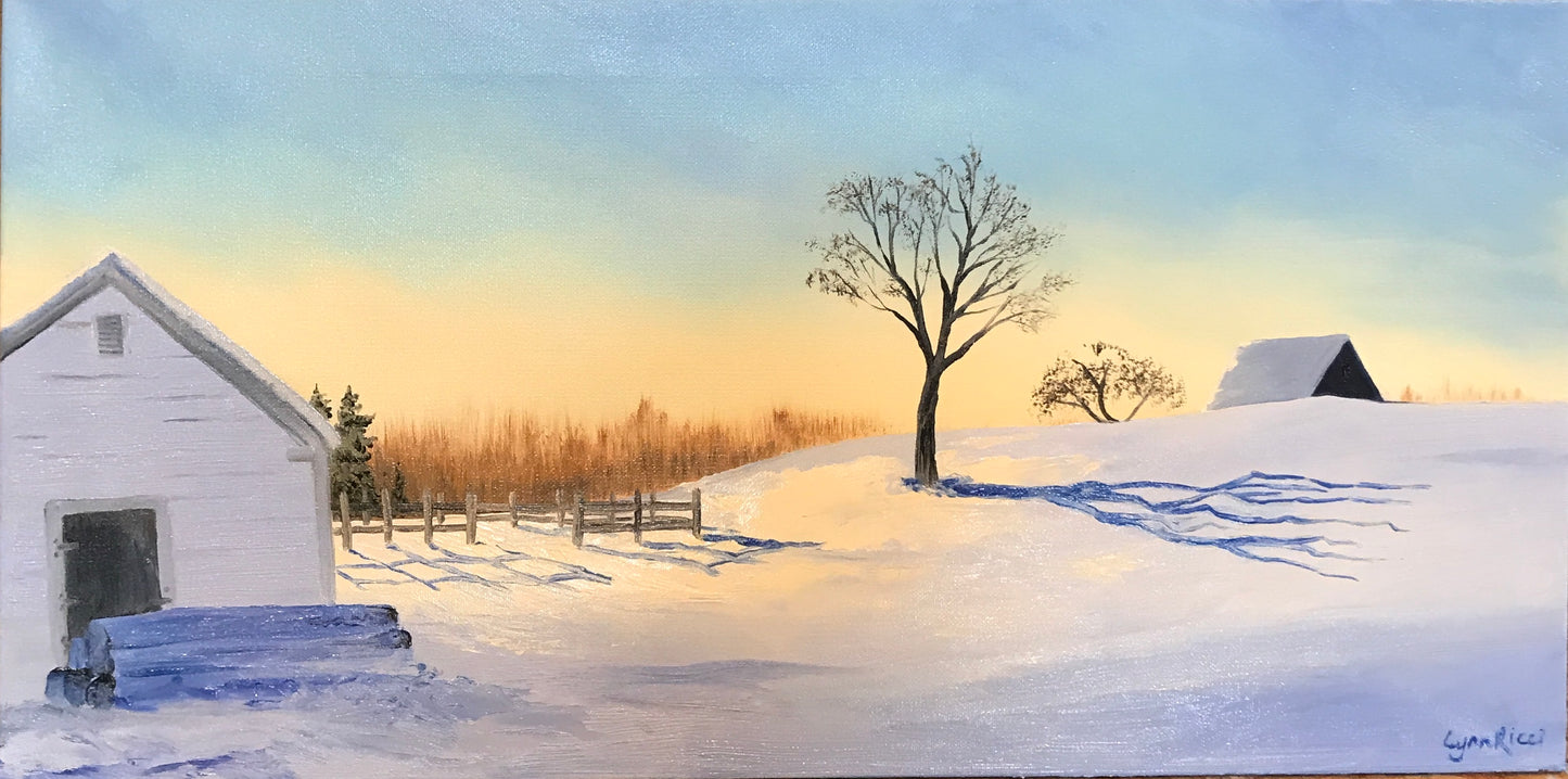 Wright Locke Farm Over the Hill - Artwork of Lynn Ricci