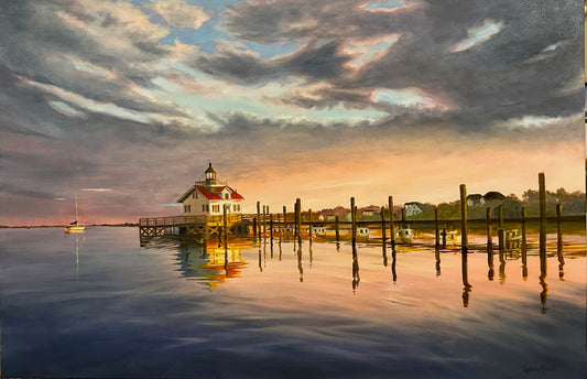 Breaking Storm Over the Sound - Artwork of Lynn Ricci