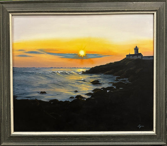 Lighthouse at Dawn - Artwork of Lynn Ricci