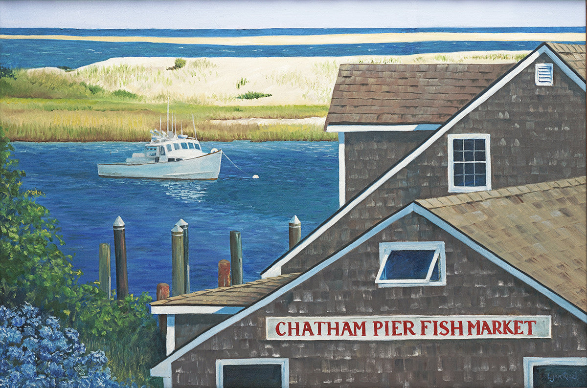 Chatham Fish Pier - Artwork of Lynn Ricci