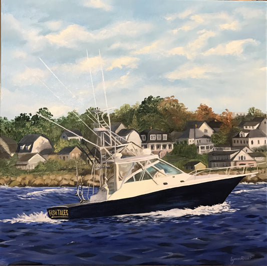 Fran's boat - Commissioned - Artwork of Lynn Ricci