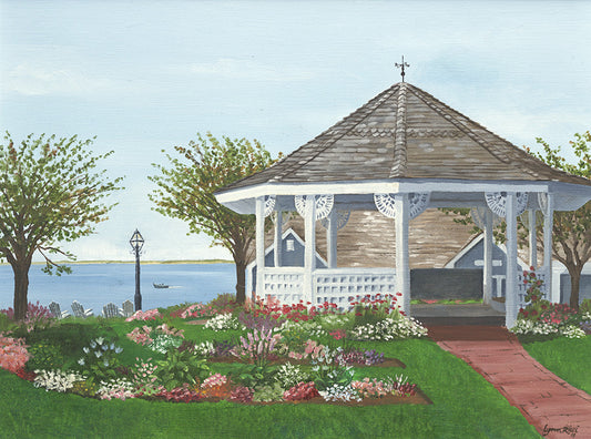 Chatham Bars Inn Gazebo - Artwork of Lynn Ricci