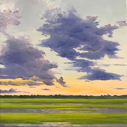 Sunset over the Marshes - Artwork of Lynn Ricci