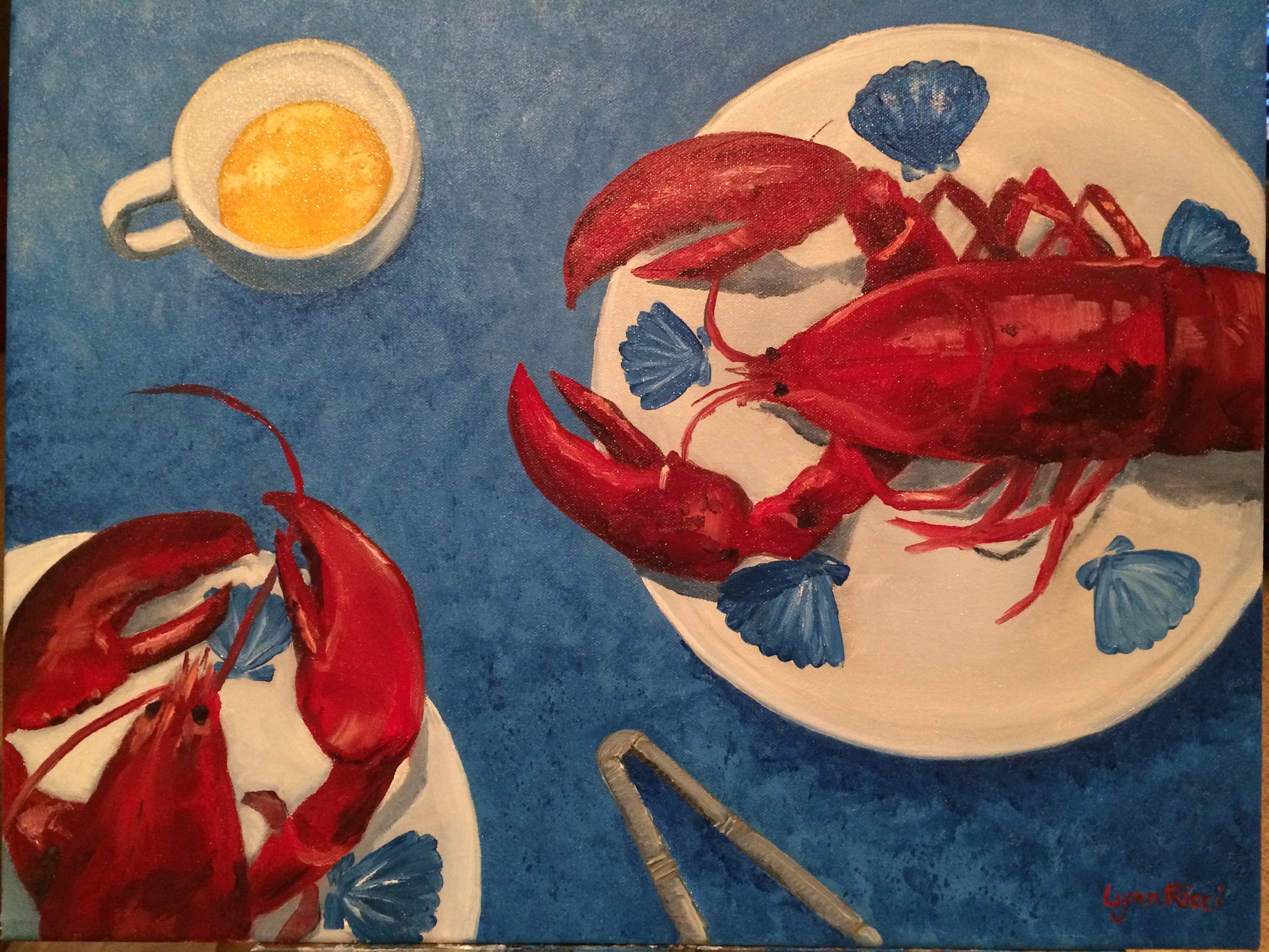 Lobster For Two - Artwork of Lynn Ricci