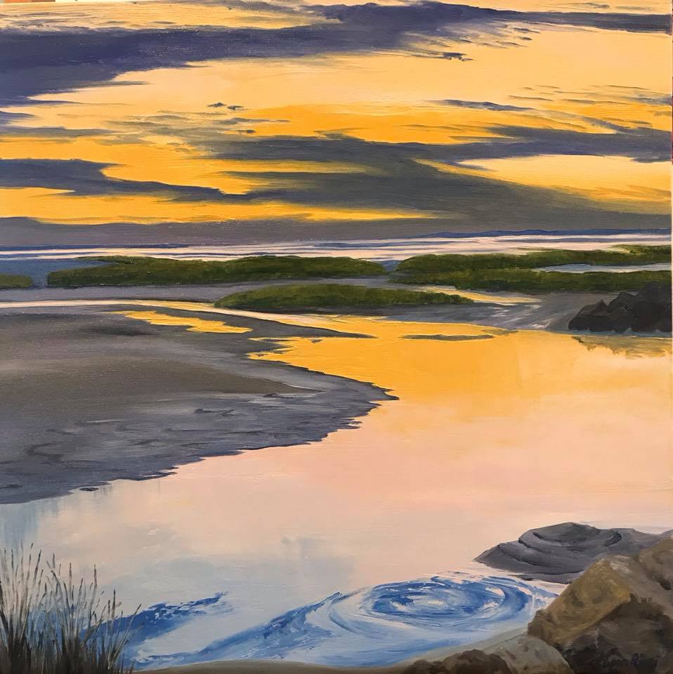Sunset at Paine's Creek - Artwork of Lynn Ricci
