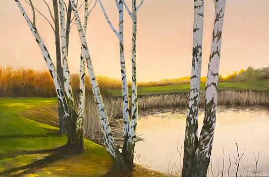 Through the Birch Trees - Artwork of Lynn Ricci