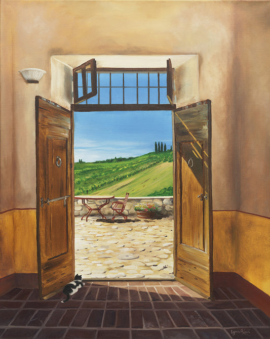 Giclee of Tuscan Door - Artwork of Lynn Ricci