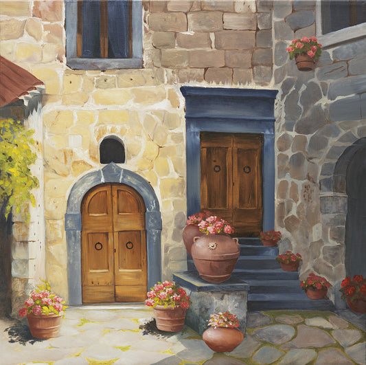 Tuscan Double Door - Artwork of Lynn Ricci